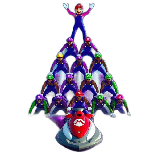 tree, staff, crown, 3d render transparent PNG cut-out