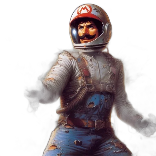 jacket, face, robot, concept art transparent PNG cut-out