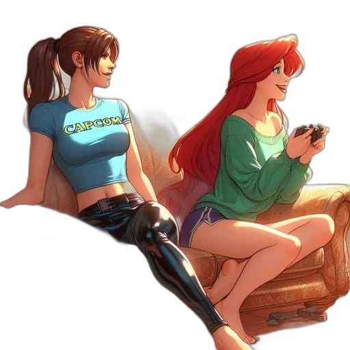 comic book art, concept art, fantasy art, pixel art transparent PNG cut-out