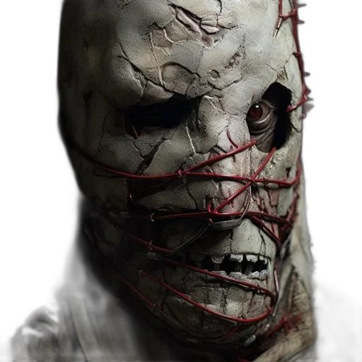 mask, face, creature, concept art transparent PNG cut-out