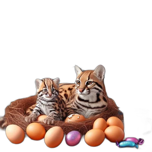 food, animal, photorealistic, 3d render transparent PNG cut-out