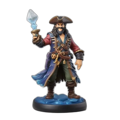 fantasy art, concept art, detailed, pirate transparent PNG cut-out