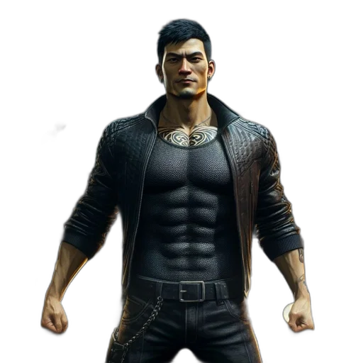 jacket, 3d render, concept art, cyberpunk transparent PNG cut-out