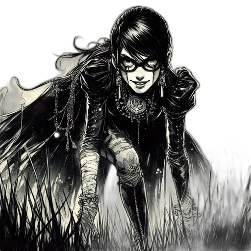 comic book art, concept art, fantasy art, pencil sketch transparent PNG cut-out