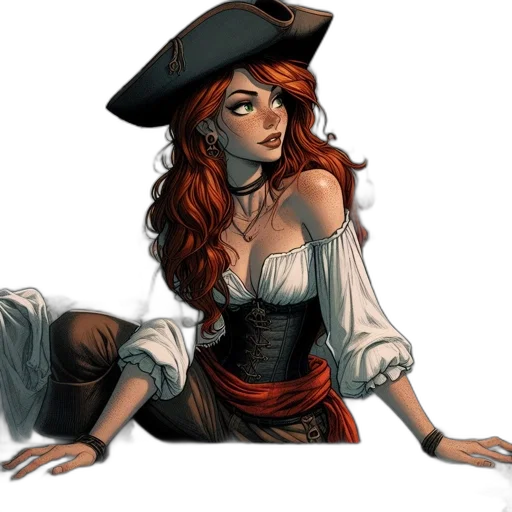 dress, comic book art, fantasy art, concept art transparent PNG cut-out