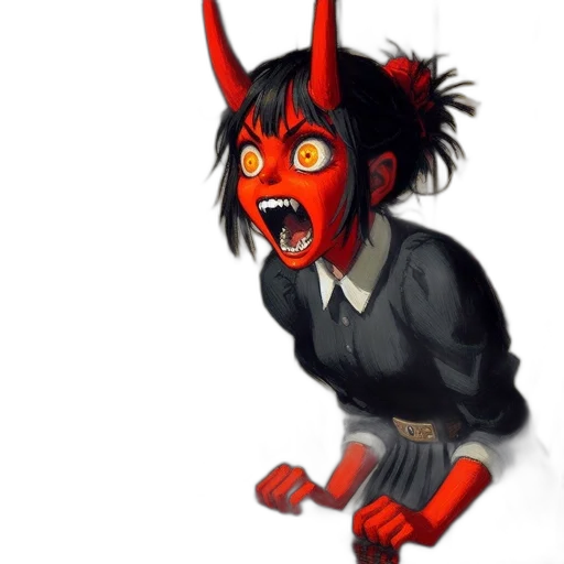 creature, staff, mask, dragon transparent PNG cut-out