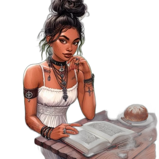 jewelry, fantasy art, concept art, comic book art transparent PNG cut-out