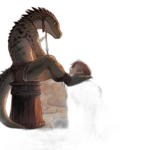 dragon, bottle, creature, concept art transparent PNG cut-out