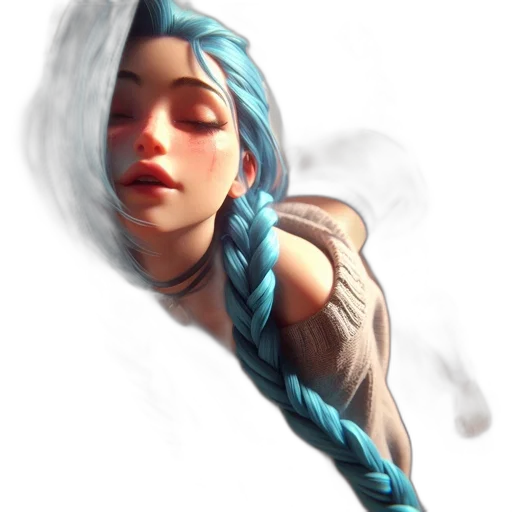 dragon, face, staff, hair transparent PNG cut-out