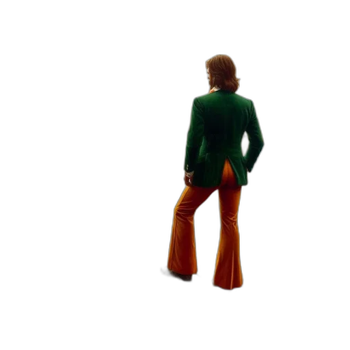 jacket, staff, robot, hair transparent PNG cut-out