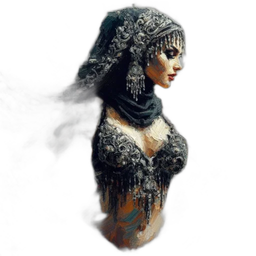 dress, crown, jewelry, mask transparent PNG cut-out
