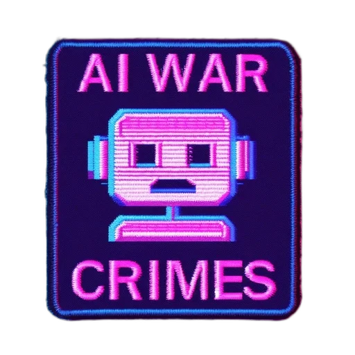 robot, weapon, vaporwave, cyberpunk transparent PNG cut-out