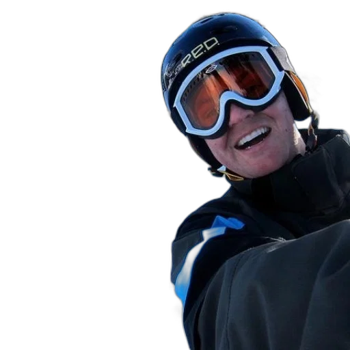face, staff, snowboarder, wearing transparent PNG cut-out