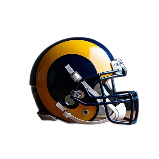 nfl, los, rams, helmet transparent PNG cut-out
