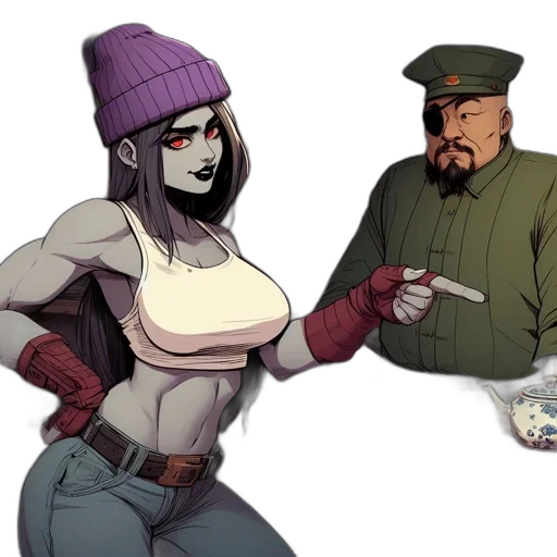concept art, comic book art, pixel art, cyberpunk transparent PNG cut-out
