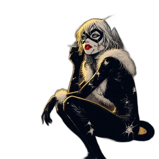 mask, animal, creature, comic book art transparent PNG cut-out