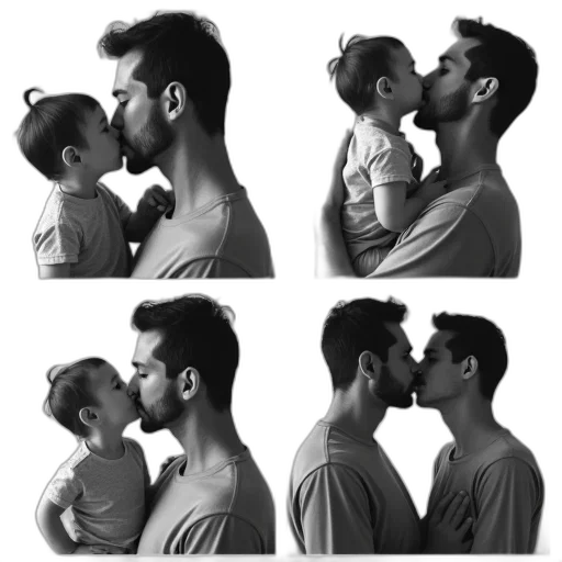 photorealistic, monochrome, black, white transparent PNG cut-out