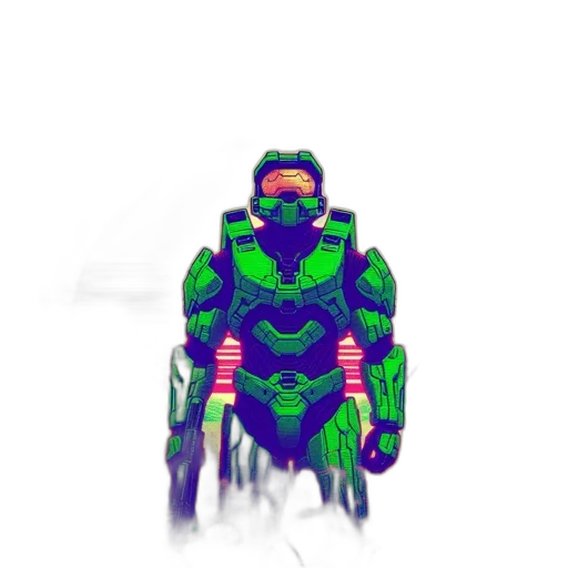 robot, creature, mask, weapon transparent PNG cut-out