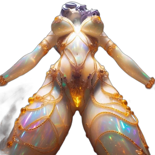 dress, jewelry, robot, creature transparent PNG cut-out