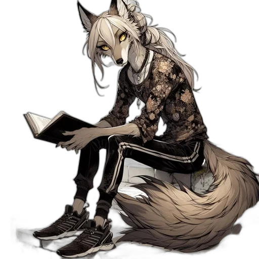 staff, animal, creature, fantasy art transparent PNG cut-out