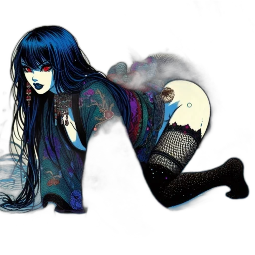 fantasy art, concept art, comic book art, pixel art transparent PNG cut-out