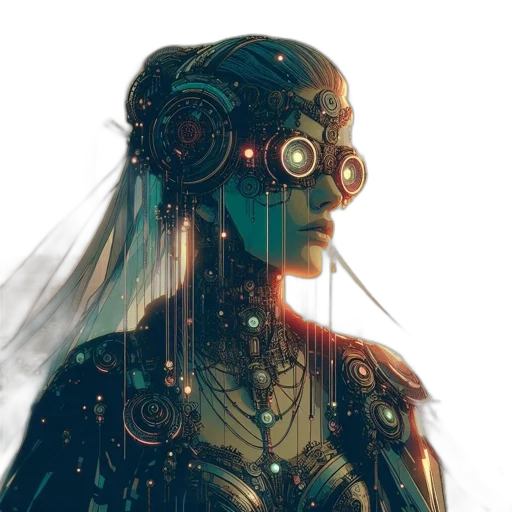 robot, dress, mask, face transparent PNG cut-out