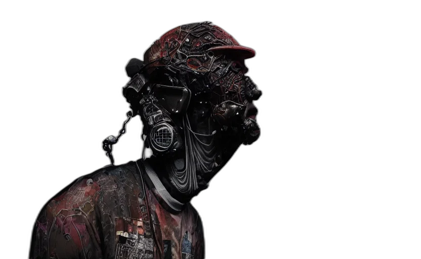 mask, face, robot, staff transparent PNG cut-out
