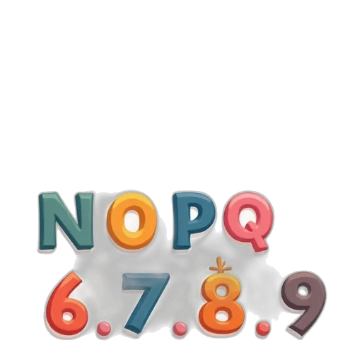 set, colorful, cartoon, letters transparent PNG cut-out