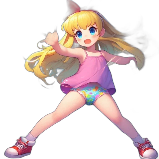 dress, weapon, staff, pixel art transparent PNG cut-out