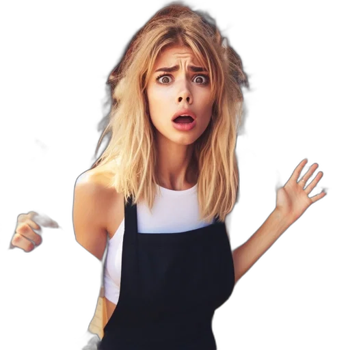 dress, hair, staff, face transparent PNG cut-out