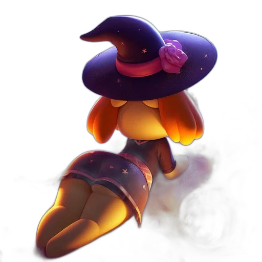 hat, staff, flower, crown transparent PNG cut-out