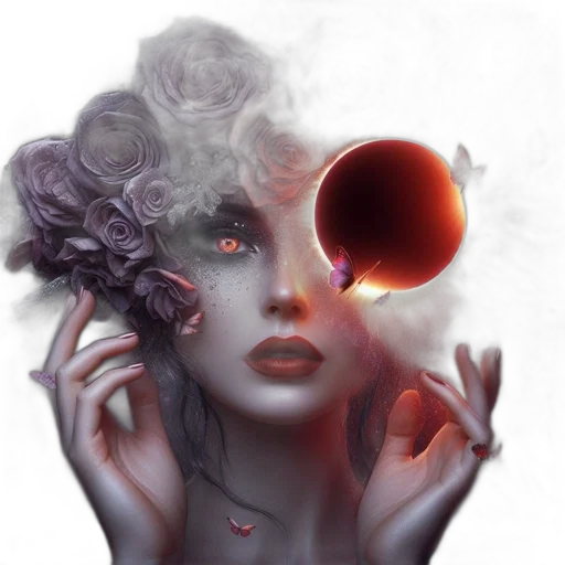 mask, face, crown, fantasy art transparent PNG cut-out