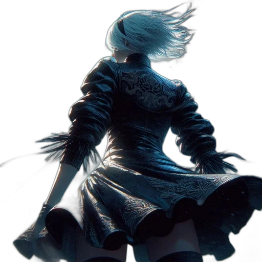 jacket, dress, sword, robot transparent PNG cut-out