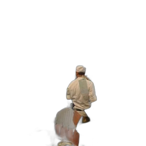 staff, hat, creature, jacket transparent PNG cut-out