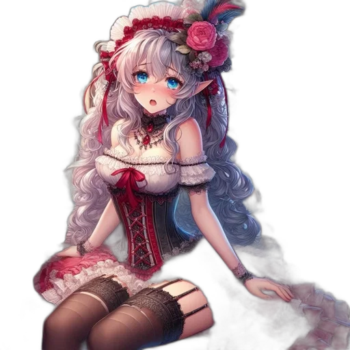 dress, crown, face, robot transparent PNG cut-out
