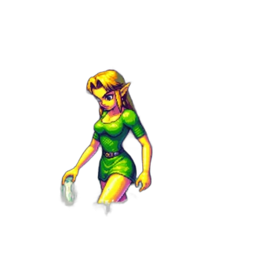 dress, robot, staff, creature transparent PNG cut-out