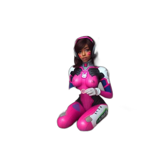 robot, 3d render, concept art, vaporwave transparent PNG cut-out