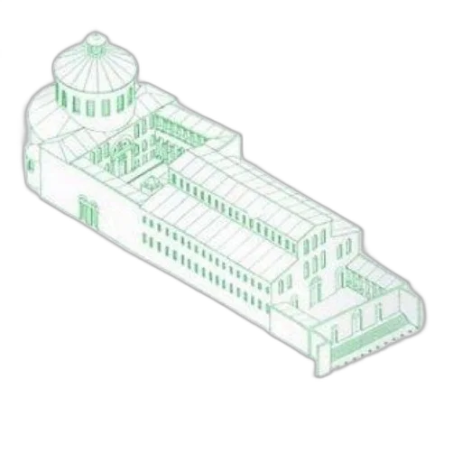 building, crown, weapon, 3d render transparent PNG cut-out