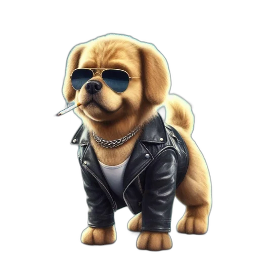jacket, animal, staff, concept art transparent PNG cut-out