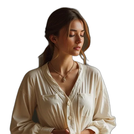 jewelry, jacket, dress, staff transparent PNG cut-out
