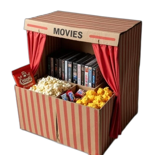 furniture, 3d render, cardboard, box transparent PNG cut-out