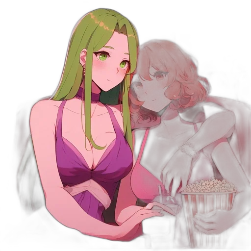 dress, jewelry, crown, vaporwave transparent PNG cut-out
