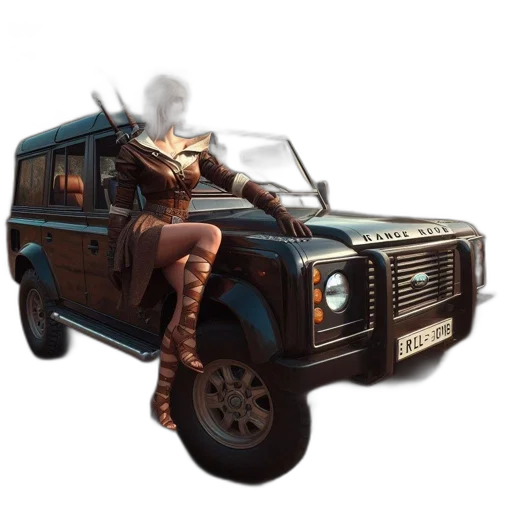 car, weapon, animal, staff transparent PNG cut-out