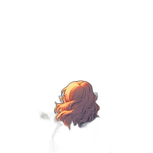 hair, crown, mask, creature transparent PNG cut-out
