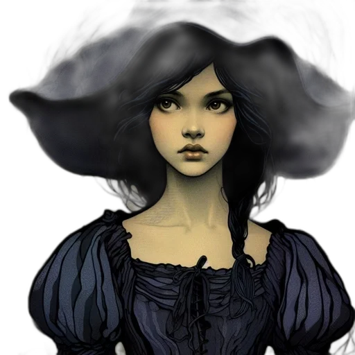 dress, hat, mask, face transparent PNG cut-out