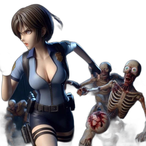 concept art, comic book art, fantasy art, 3d render transparent PNG cut-out