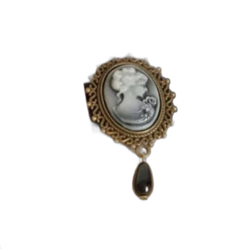 jewelry, staff, vintage-style, cameo transparent PNG cut-out