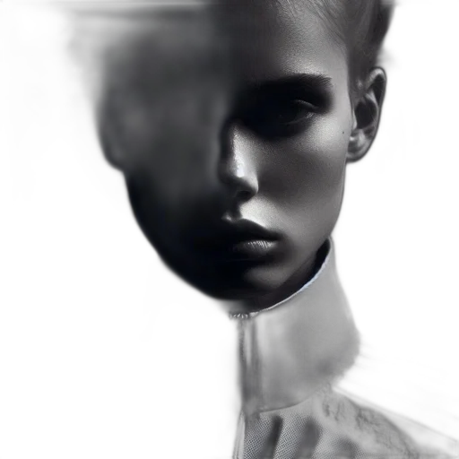face, mask, robot, hair transparent PNG cut-out