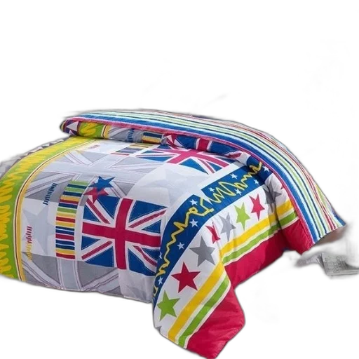 umbrella, vibrant, colorful, bedspread transparent PNG cut-out