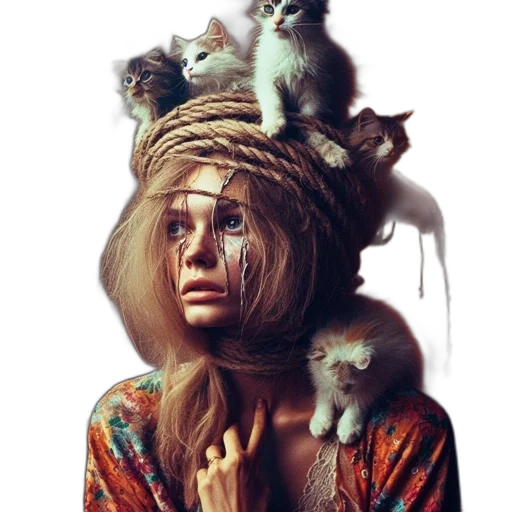 hat, hair, animal, crown transparent PNG cut-out
